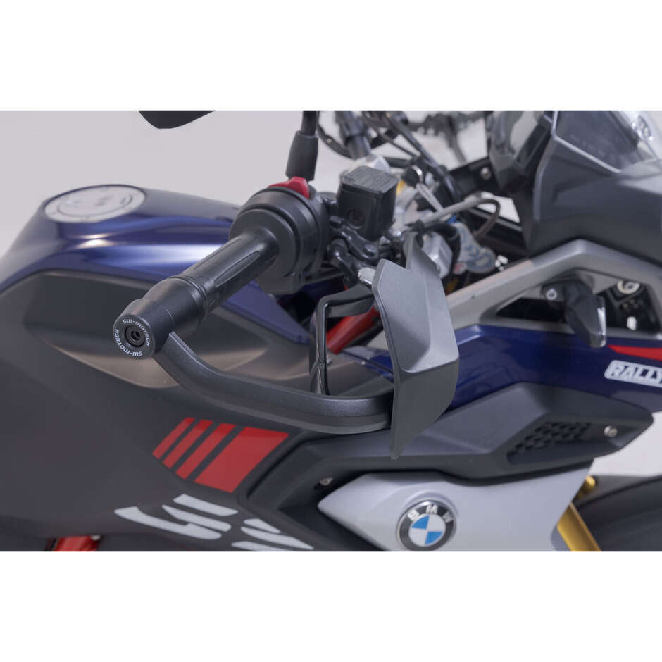 Kit de protège-mains sport noir SW-Motech HDG.00.220.22100/B pour BMW G 310 GS (2016-2017) ; Honda XL750 Transalp (2022-) ; Ducati DesertX/Rally ; CFMoto 800MT-X